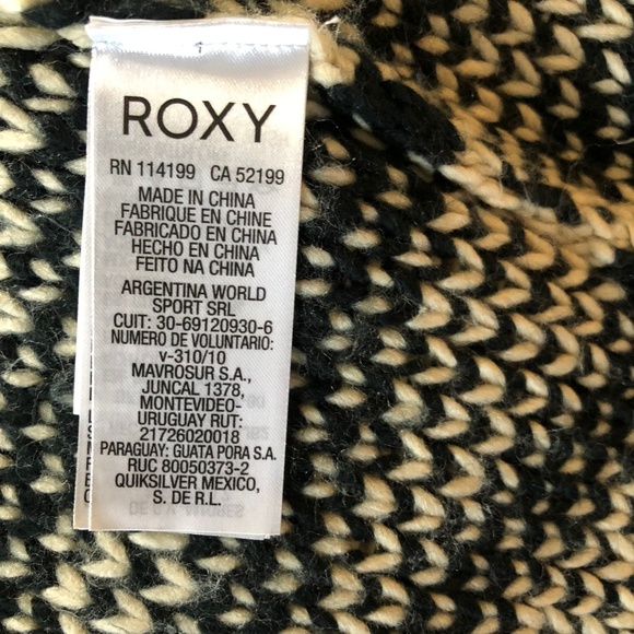 Roxy | Chunky Aztec Tribal Cardigan Sweater - Picture 6 of 7